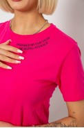 Футболка женская с принтом, цвет малиновый, 244R1035-5 - фото № 4