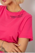 Футболка женская с принтом, цвет розовый, 244R1035-5 - фото № 4