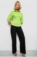 Сорочка жіноча однотонна  -уцінка, колір салатовий, 230R068-5-U-57 - фото № 1