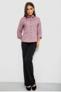Сорочка жіноча однотонна  -уцінка, колір бузковий, 230R068-3-U-8 оптом - фото № 1