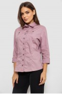 Сорочка жіноча однотонна  -уцінка, колір бузковий, 230R068-3-U-8 оптом - фото № 2