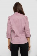 Сорочка жіноча однотонна  -уцінка, колір бузковий, 230R068-3-U-8 оптом - фото № 3