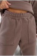 Спортивний костюм жіночий на флісі, колір мокко, 257R90 - фото № 12