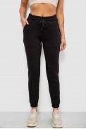 Спортивные штаны женские на флисе, цвет черный, 214R121 - фото № 0
