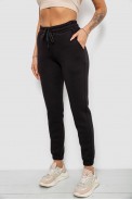 Спортивные штаны женские на флисе, цвет черный, 214R121 - фото № 2