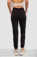 Спортивные штаны женские на флисе, цвет черный, 214R121 - фото № 3