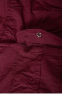 Рубашка мужская однотонная с принтом  -уценка, цвет бордовый, 186R02-U - фото № 5
