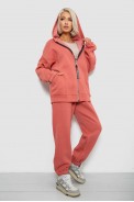 Спортивный костюм женский на флисе, цвет коралловый, 247R1058-5 - фото № 2