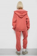 Спортивный костюм женский на флисе, цвет коралловый, 247R1058-5 - фото № 3