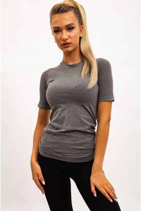 Спортивная футболка женская, серая 117R061-2