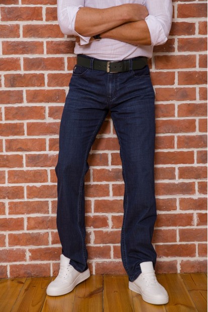 Джинсы мужские прямого кроя, цвет синий, 194R50100