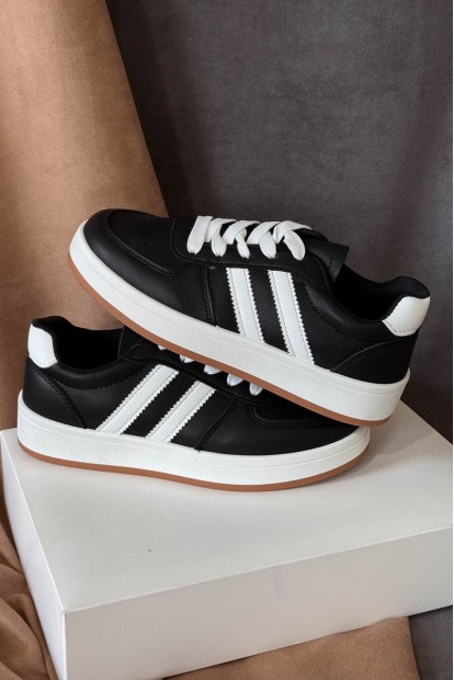 Кеди жіночі замша, колір біло-чорний, 248RJH500-6