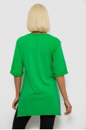 Футболка женская с принтом, цвет зеленый, 244R1039 - фото № 3