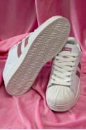 Кроссовки женские демисезонные, цвет бело-розовый, 248RHB640 оптом - фото № 4
