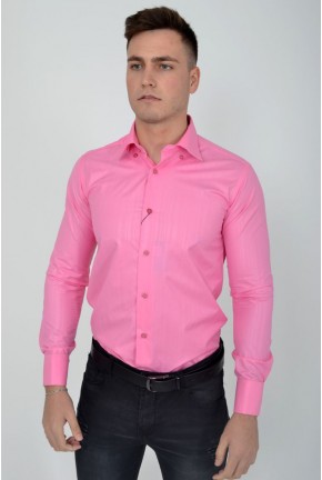 Ярко-розовый рубашка классическая 889-20