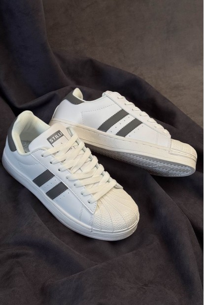 Кроссовки женские демисезонные, цвет бело-серый, 248RHB640