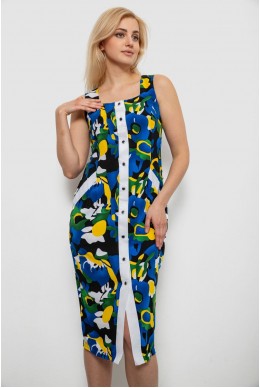 Сарафан женский с принтом, цвет синий, 230R029