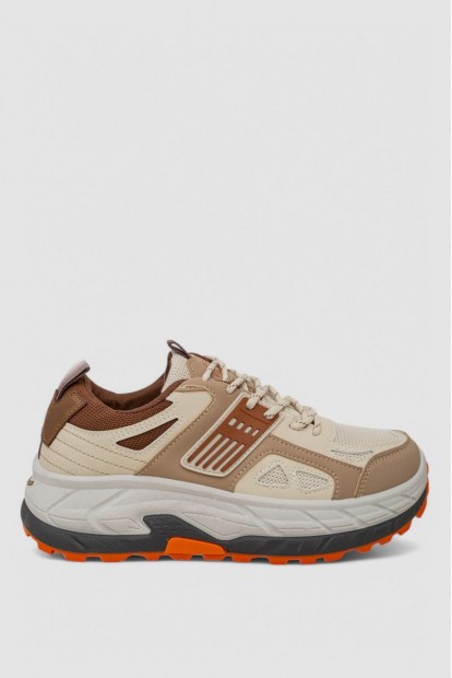 Кроссовки мужские демисезонные  -уценка, цвет бежево-коричневый, 243R121-U