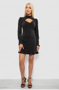 Платье женское однотонное нарядное, цвет черный, 244R399 - фото № 1