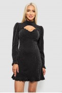 Платье женское однотонное нарядное, цвет черный, 244R399 - фото № 0