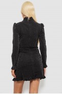 Платье женское однотонное нарядное, цвет черный, 244R399 - фото № 3