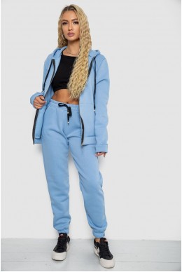 Спорт костюм женский на флисе  -уценка, цвет голубой, 244R7777-U
