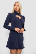 Сукня жіноча однотонна ошатна, колір синій, 244R399 - фото № 2