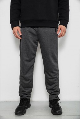 Спортивні штани чоловічі однотонні, колір темно-сірий, 244RY-440