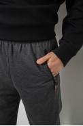 Спортивні штани чоловічі однотонні, колір темно-сірий, 244RY-440 - фото № 4