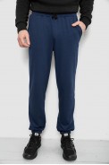 Спортивні штани чоловічі двонитка, колір темно-синій, 241R8003 - фото № 0