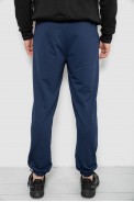 Спортивні штани чоловічі двонитка, колір темно-синій, 241R8003 - фото № 3