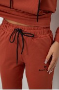 Спортивный костюм женский двухнитка  -уценка, цвет терракотовый, 214R1419-002-U-9 - фото № 5