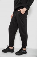 Спортивні штани чоловічі двонитка, колір чорний, 241R8003 - фото № 2