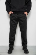 Спортивні штани чоловічі однотонні, колір чорний, 244RY-440 - фото № 0