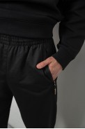 Спортивні штани чоловічі однотонні, колір чорний, 244RY-440 - фото № 4