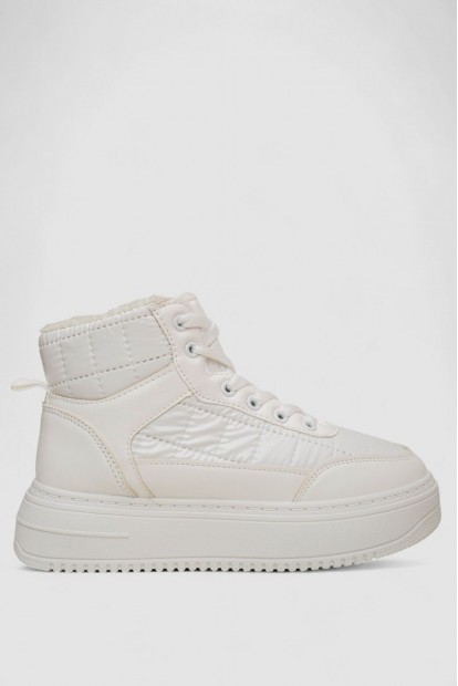 Кроссовки женские зимние на меху, цвет белый, 248RK03