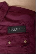 Сорочка чоловіча однотонна з принтом  -уцінка, колір бордовий, 186R01-U-3 оптом - фото № 5