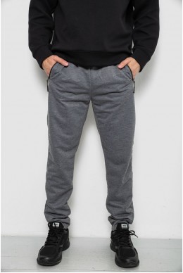 Спортивні штани чоловічі однотонні, колір сірий, 244RY-440