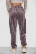 Спортивні штани велюрові жіночі на флісі  -уцінка, колір мокко, 238R58649-1-U-15 - фото № 3