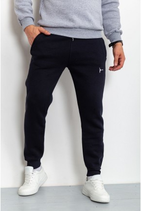 Спорт штаны мужские на флисе, цвет темно-синий, 211R2078
