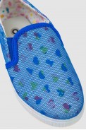 Сліпони дитячі текстиль  -уцінка, колір синьо-білий, 243RC27-1-U - фото № 1