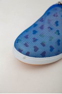 Сліпони дитячі текстиль  -уцінка, колір синьо-білий, 243RC27-1-U-1 - фото № 4