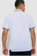 Поло чоловіче однотонне  -уцінка, колір білий, 243RA90-U-2 - фото № 3