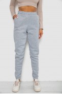 Спортивные штаны женские на флисе  -уценка, цвет светло-серый, 238R58671-1-U-16 - фото № 0
