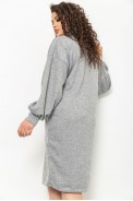 Платье свободного кроя, цвет серый, 153R2193 - фото № 3