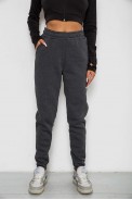 Спортивные штаны женские на флисе  -уценка, цвет серый, 238R58671-1-U-14 - фото № 0