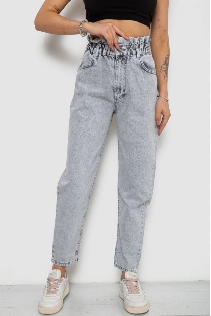 Джинси жіночі Mom-fit, колір сірий, 244R1601S20
