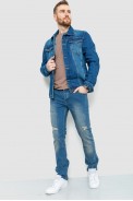 Джинсова куртка чоловіча, колір синій, 157R9623