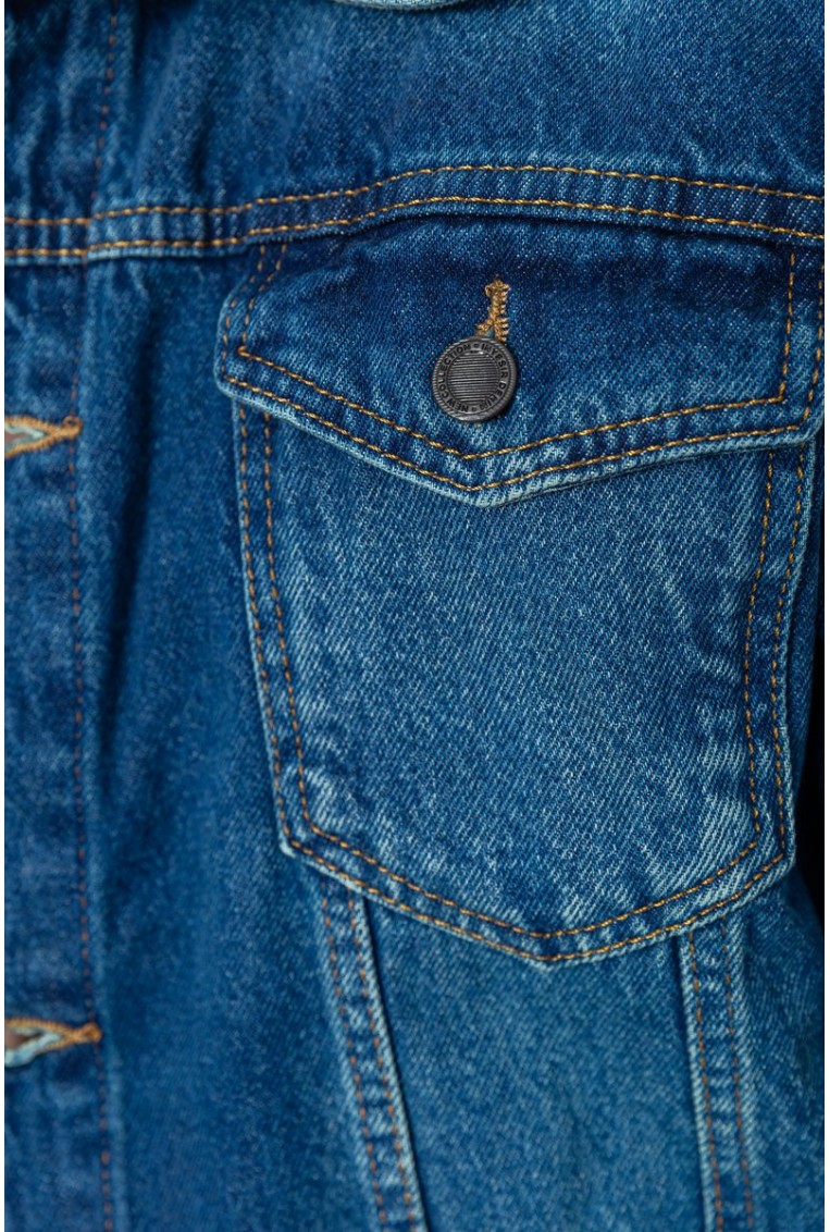 Купити Джинсова куртка чоловіча, колір синій, 157R9623 - Фото №5
