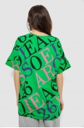 Футболка женская с принтом, цвет светло-зеленый, 244R4002-1 - фото № 3